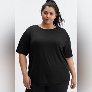 NEW W TAGS Fabletics Blake Tee in Black Size 4X
